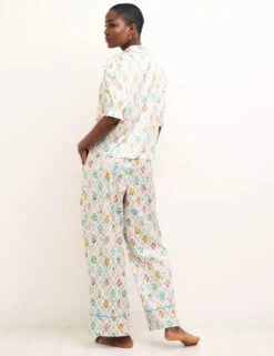 Satin Floral Pyjama Set 7 Satin Floral Pyjama Set -Marks And Spencer Shop SD 10 T82 2057 K4 X EC 3