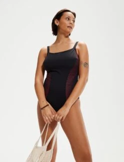 Speedo Printed Square Neck Swimsuit -Marks And Spencer Shop SD 10 T82 2406 A4 X EC 2