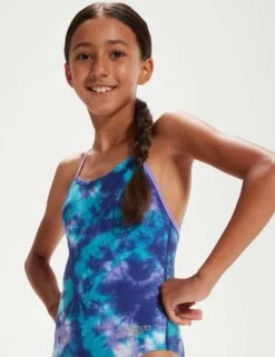 Speedo Allover Digital Lane Line Back Swimsuit (5-14 Yrs) -Marks And Spencer Shop SD 10 T82 4969 ZZ X EC 3
