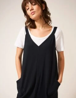 WHITE STUFF Cotton Modal Jersey Sleeveless Jumpsuit -Marks And Spencer Shop SD 10 T83 1820W Y0 X EC 2