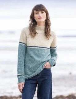 Celtic & Co. Pure Lambswool Colour Block Jumper