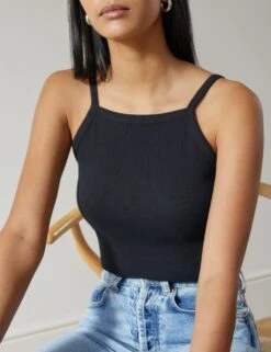 Cotton Rich Ribbed Vest