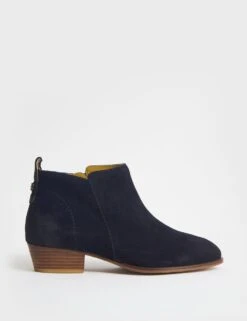 WHITE STUFF Suede Block Heel Ankle Boots