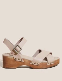 WHITE STUFF Leather Clog Sandals
