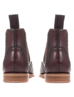 Jones Bootmaker Leather Chelsea Brogue Detail Flat Boots -Marks And Spencer Shop SD 10 T83 3232W BD X EC 2