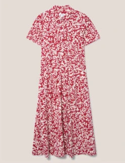 WHITE STUFF Jersey Printed Midi Shirt Dress -Marks And Spencer Shop SD 10 T83 5039W B4 X EC 90