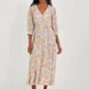 MONSOON Floral V-Neck Midaxi Tea Dress -Marks And Spencer Shop SD 10 T83 5776W E4 X EC 0