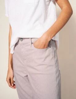 WHITE STUFF Striped Straight Leg Cropped Jeans 8 WHITE STUFF Striped Straight Leg Cropped Jeans -Marks And Spencer Shop SD 10 T83 6083W A4 X EC 2