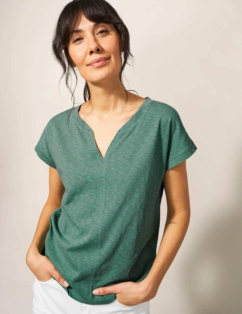 WHITE STUFF Pure Cotton T-Shirt 3 WHITE STUFF Pure Cotton T-Shirt - Image 3