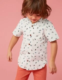 WHITE STUFF Pure Cotton Insect Print Shirt (3-10 Yrs)