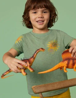 WHITE STUFF Pure Cotton Sunny Rainbow Graphic T-Shirt (3-10 Yrs)