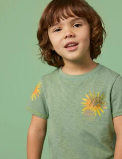 WHITE STUFF Pure Cotton Sunny Rainbow Graphic T-Shirt (3-10 Yrs) -Marks And Spencer Shop SD 10 T94 2072 J4 X EC 2