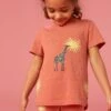 WHITE STUFF Pure Cotton Giraffe Print T-Shirt (3-10 Yrs)