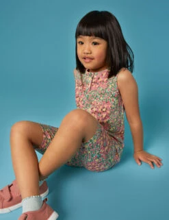 WHITE STUFF Cotton Rich Printed Cycling Shorts (3-10 Yrs)