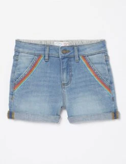 Denim Rainbow Shorts