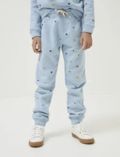 Cotton Rich Floral Joggers (3-13 Yrs) 7 Cotton Rich Floral Joggers (3-13 Yrs) -Marks And Spencer Shop SD 10 T94 3538 E4 X EC 1