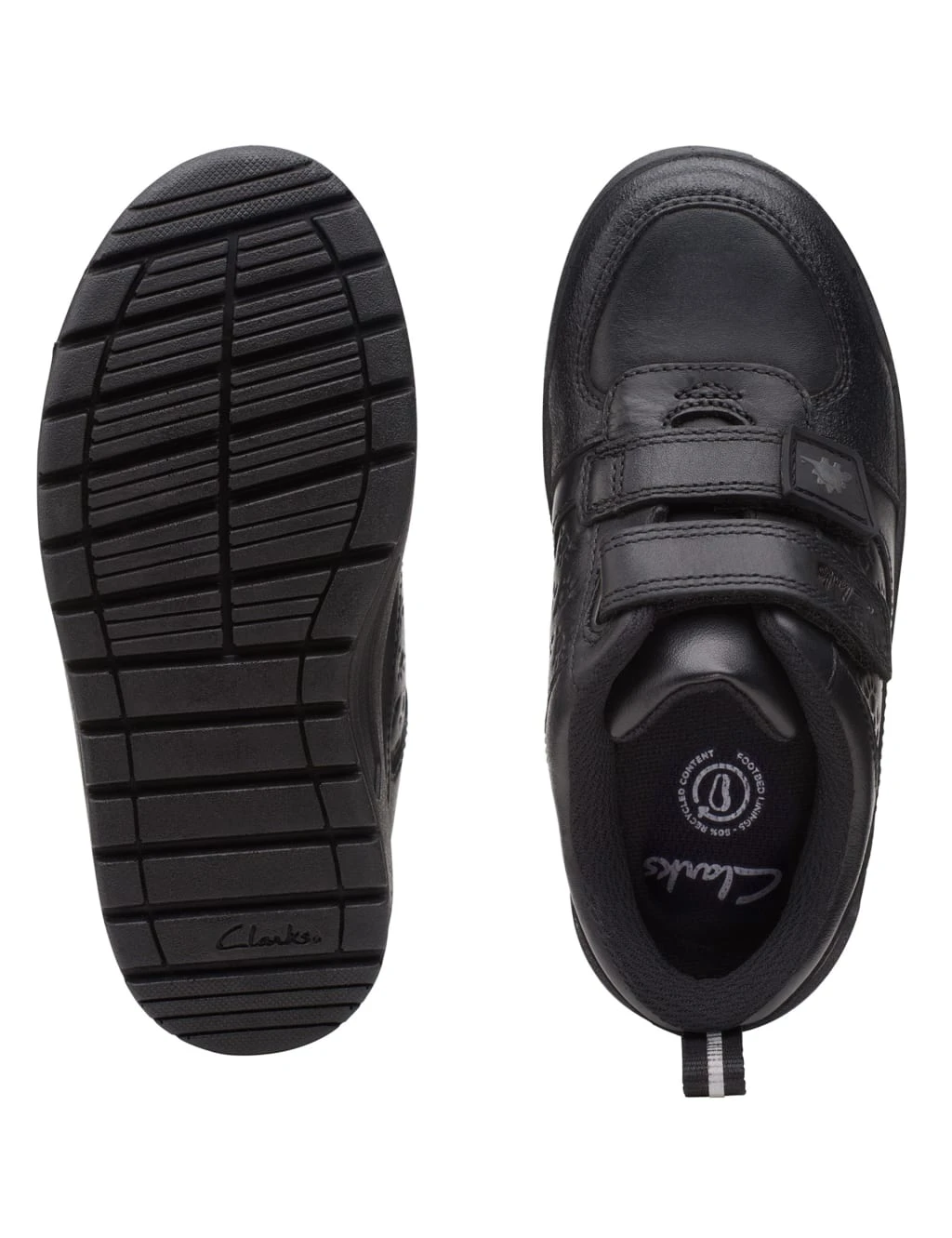 Clarks Kids' Riptape Derby Shoes (3 Small - 12 Small) 2 Clarks Kids' Riptape Derby Shoes (3 Small - 12 Small) - Image 2