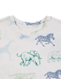 Safari Animal Print Pyjamas (1-12 Yrs) -Marks And Spencer Shop Safari Animal Print Pyjamas 1 12 Yrs 1 2
