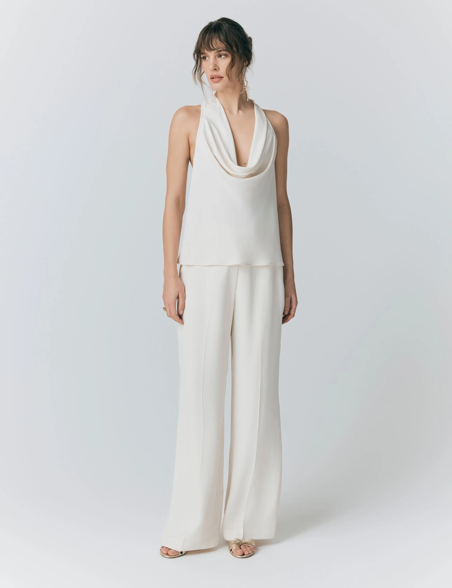 Ghost Satin Halter Neck Blouse 1 Ghost Satin Halter Neck Blouse