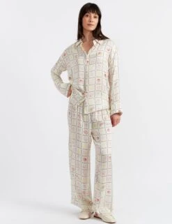 CHINTI & PARKER Shell Print Button Through Relaxed Shirt