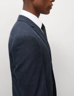 Skinny Fit Check Suit Jacket -Marks And Spencer Shop Skinny Fit Check Suit Jacket 6