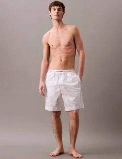 Calvin Klein Sleep Pure Cotton Striped Pyjama Shorts -Marks And Spencer Shop Sleep Pure Cotton Striped Pyjama Shorts 3