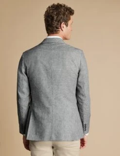 Slim Fit Linen Blend Blazer -Marks And Spencer Shop Slim Fit Linen Blend Blazer 2