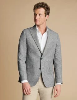 Slim Fit Linen Blend Blazer