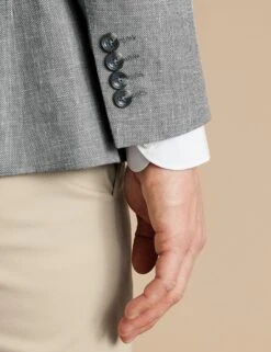 Slim Fit Linen Blend Blazer -Marks And Spencer Shop Slim Fit Linen Blend Blazer 3