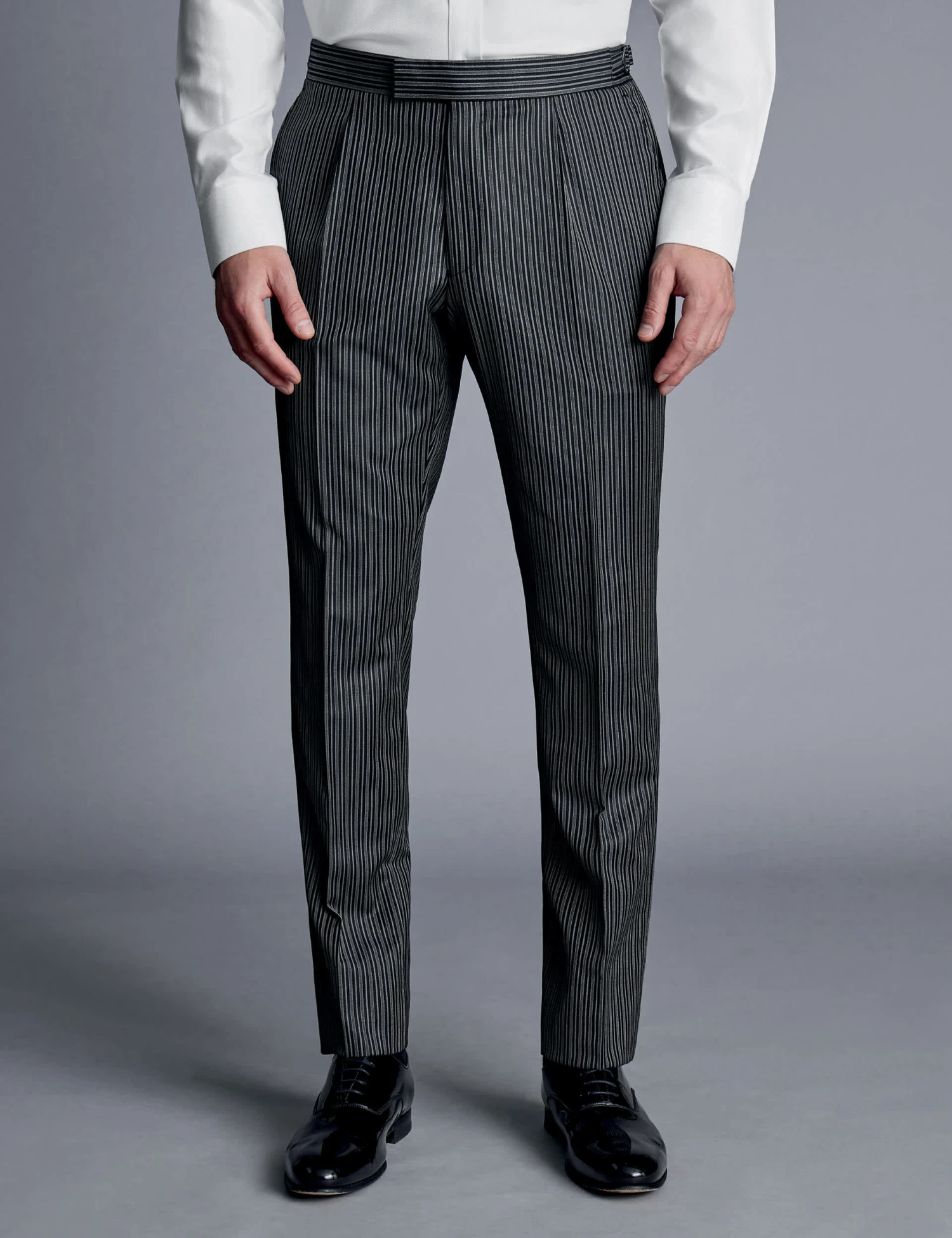Slim Fit Pure Wool Pinstripe Suit Trousers 1 Slim Fit Pure Wool Pinstripe Suit Trousers