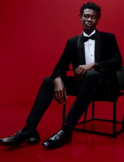 Slim Fit Shawl Collar Stretch Tuxedo Jacket