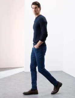 Slim Fit Soft Touch 5 Pocket Jeans -Marks And Spencer Shop Slim Fit Soft Touch 5 Pocket Jeans 4