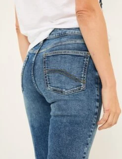 Slim Fit Turn Up Cropped Jeans -Marks And Spencer Shop Slim Fit Turn Up Cropped Jeans 4