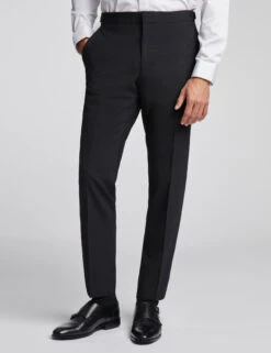 Ted Baker Slim Fit Wool Rich Flat Front Trousers