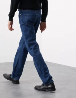 Straight Leg Soft Touch Jeans -Marks And Spencer Shop Straight Leg Soft Touch Jeans 3