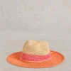 WHITE STUFF Straw Fedora Hat