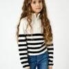 Striped Half Zip Jumper -Marks And Spencer Shop Striped Half Zip Jumper