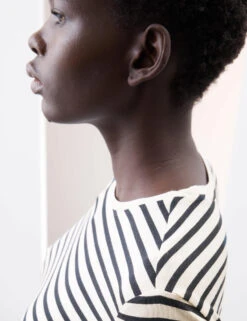 Striped Jersey T-Shirt -Marks And Spencer Shop Striped Jersey T Shirt 3