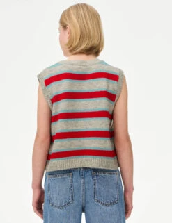 Striped Knitted Vest (6-16 Yrs) 12 Striped Knitted Vest (6-16 Yrs) -Marks And Spencer Shop Striped Knitted Vest 6 16 Yrs 1 3