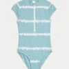 Striped Tie Dye Zip Swimsuit (6-16 Yrs) -Marks And Spencer Shop Striped Tie Dye Zip Swimsuit 6 16 Yrs
