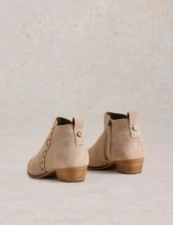 WHITE STUFF Studded Block Heel Ankle Boots -Marks And Spencer Shop Studded Block Heel Ankle Boots 2