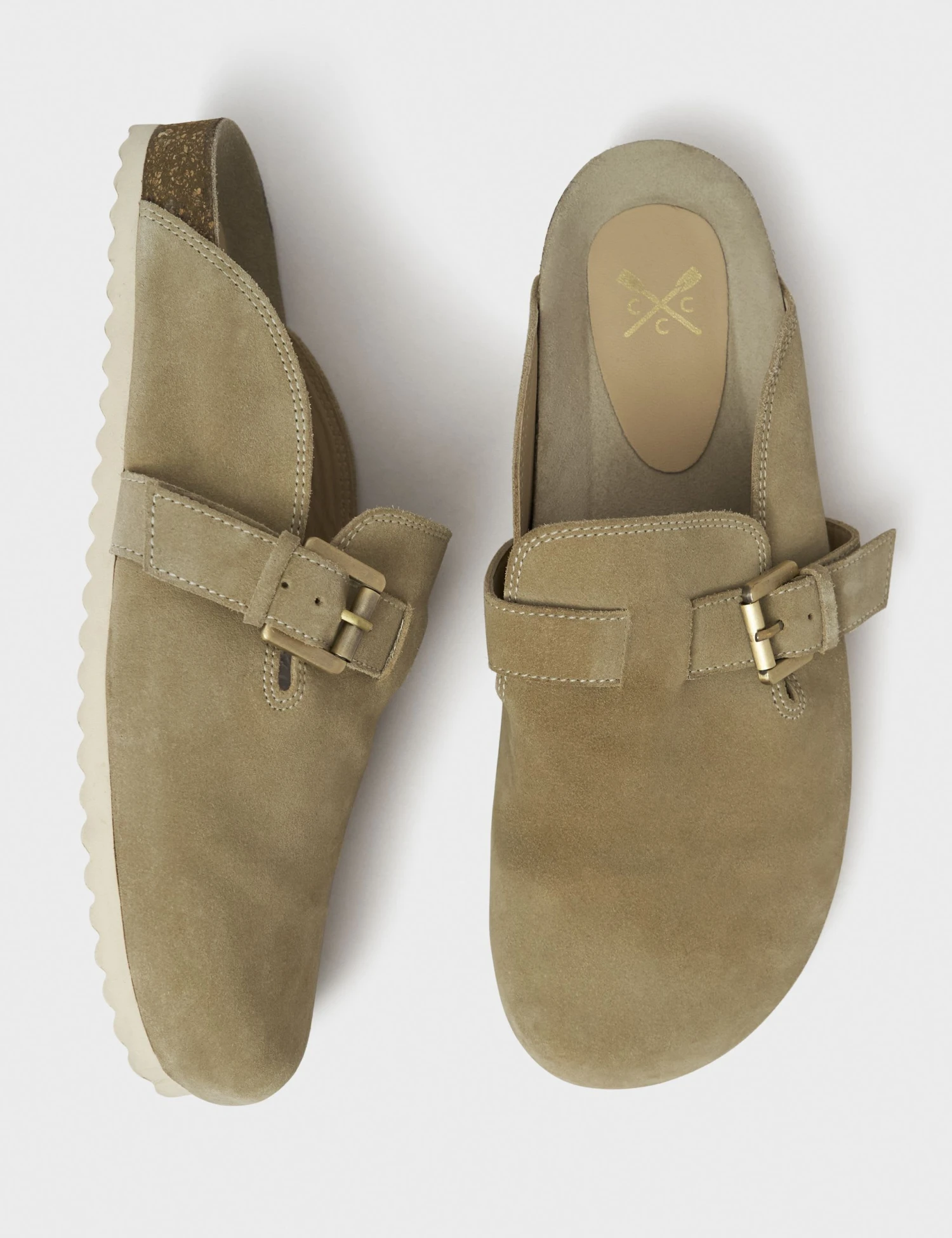 Suede Buckle Flat Mules 2 Suede Buckle Flat Mules - Image 2