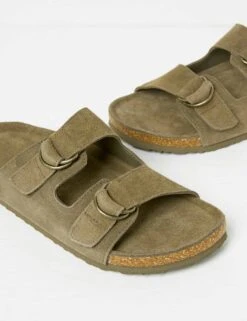 Suede Double Strap Buckle Flat Sandals -Marks And Spencer Shop Suede Double Strap Buckle Flat Sandals 2