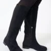 Suede Flat Knee High Boots