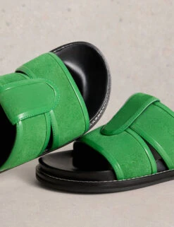 WHITE STUFF Suede Footbed Sliders -Marks And Spencer Shop Suede Footbed Sliders 3