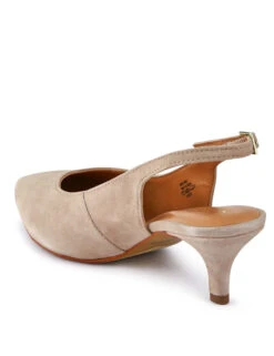 Jones Bootmaker Suede Kitten Heel Pointed Slingback Shoes -Marks And Spencer Shop Suede Kitten Heel Pointed Slingback Shoes 4