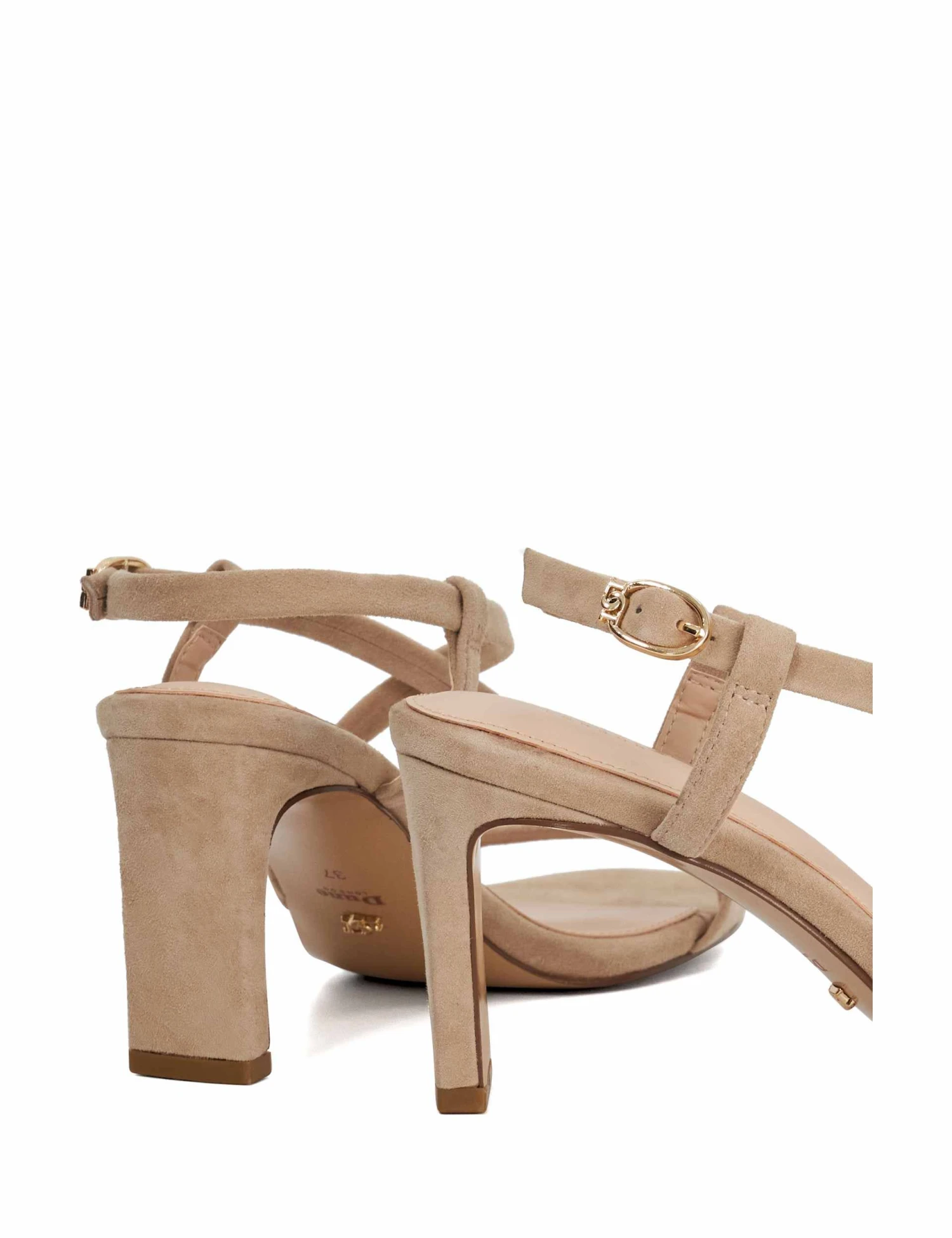 Dune London Suede Strappy Blcok Heel Sandals 5 Dune London Suede Strappy Blcok Heel Sandals - Image 5