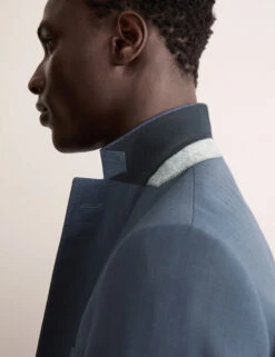 Jaeger Tailored Fit Italian Wool Sharkskin Jacket