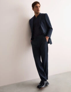 Jaeger Tailored Fit Pure Wool Twill Suit Trousers