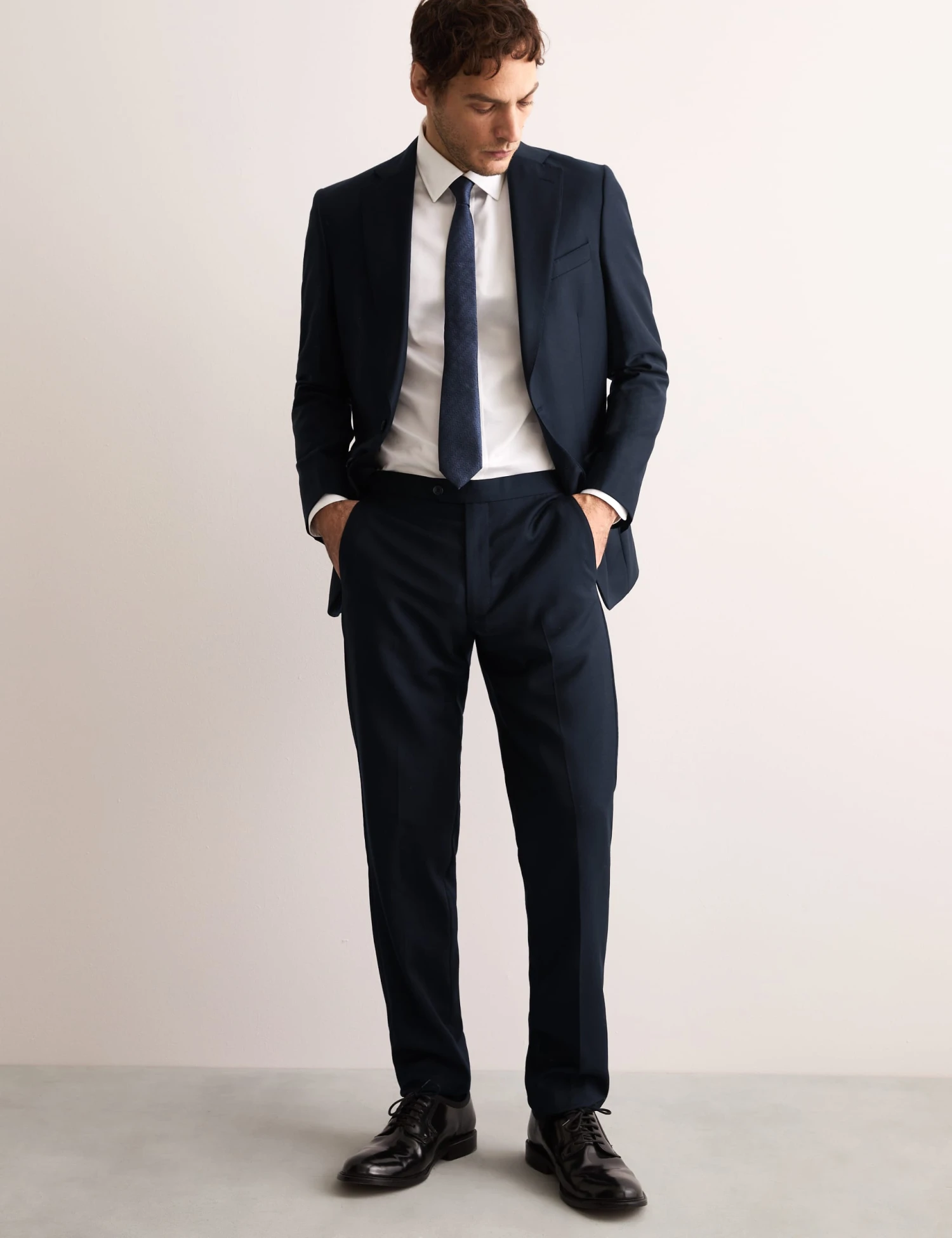 Jaeger Tailored Fit Pure Wool Twill Suit Trousers 7 Jaeger Tailored Fit Pure Wool Twill Suit Trousers - Image 7